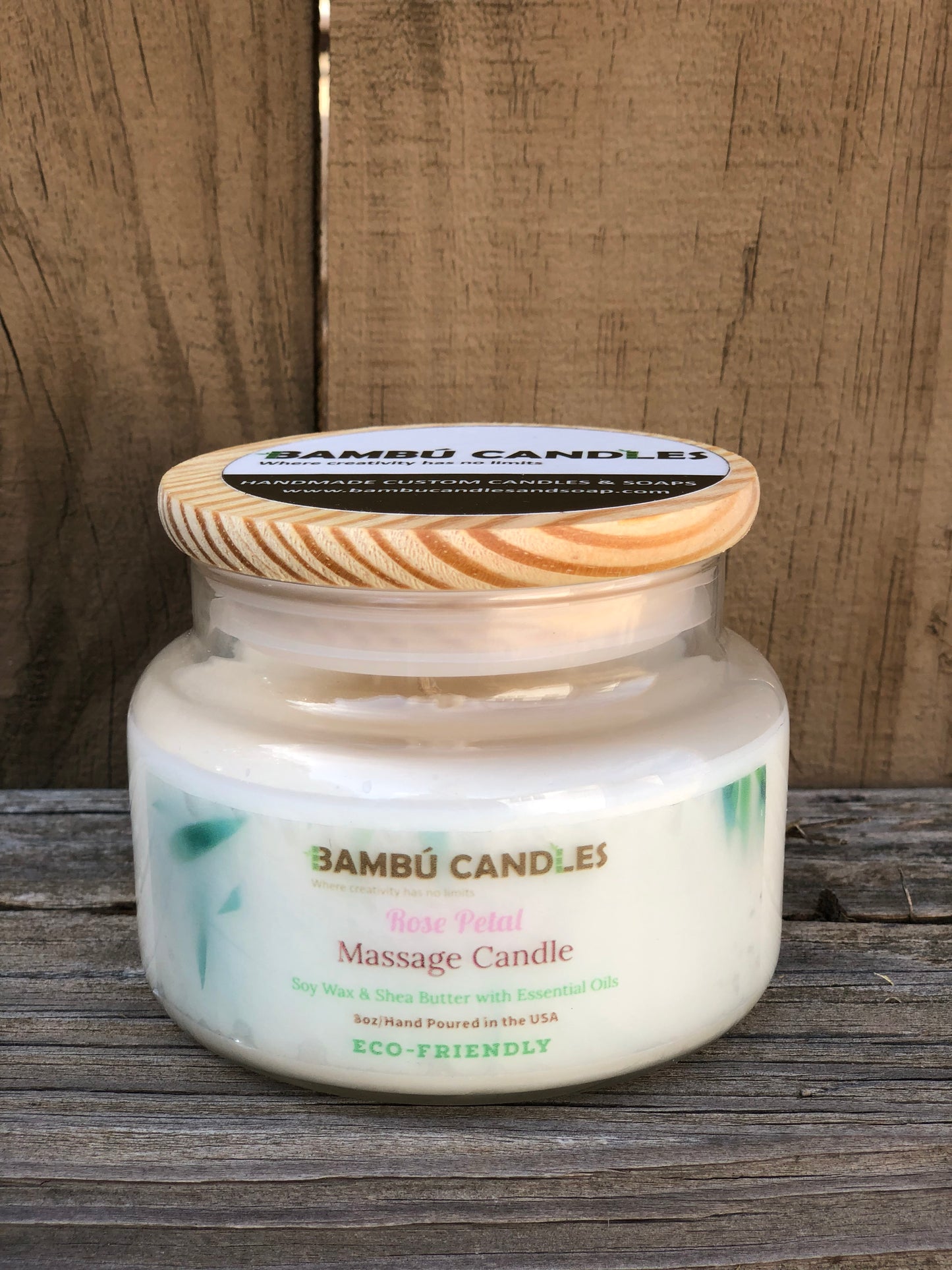 Rose Petal Massage Candle