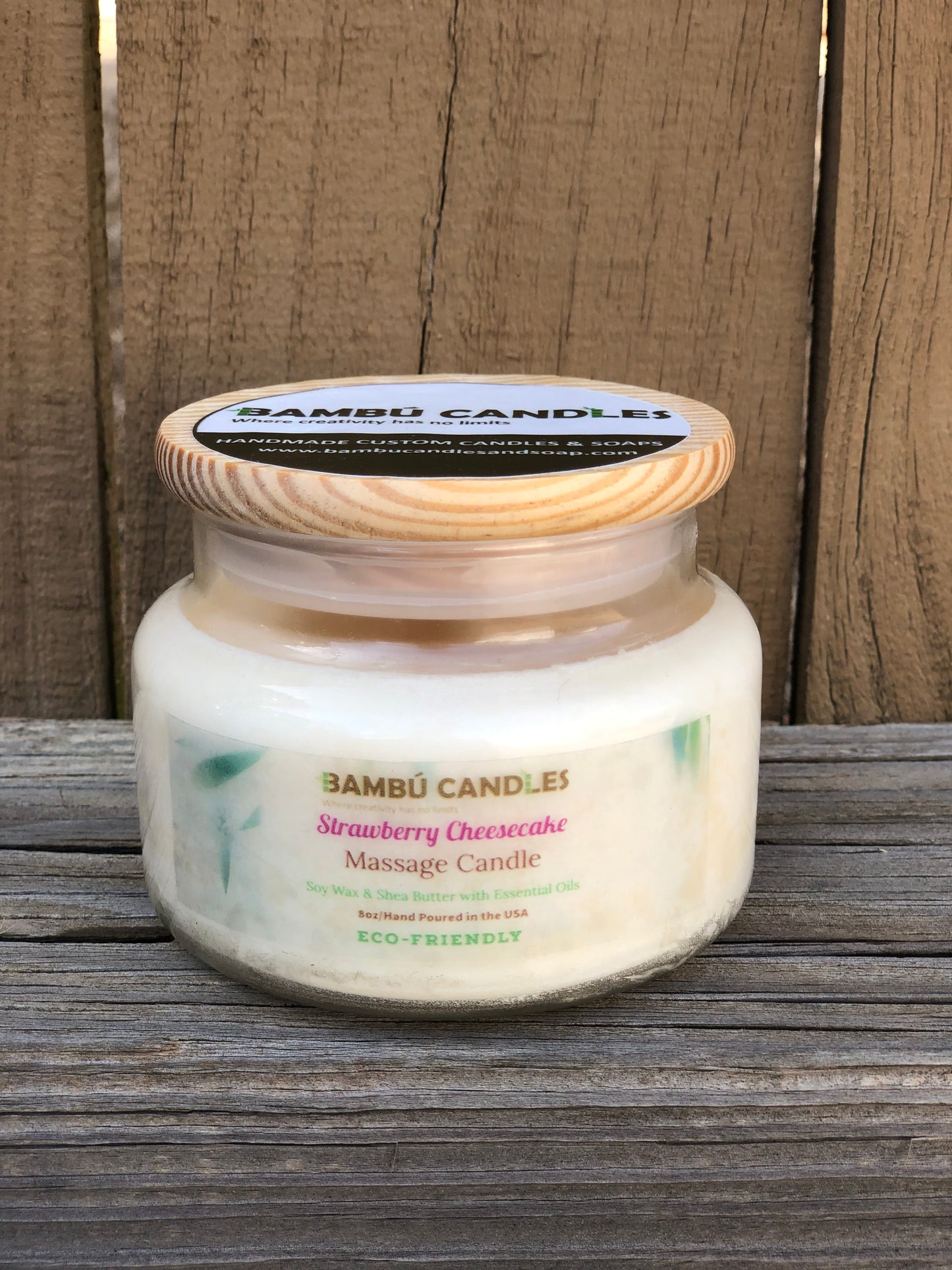 Strawberry Cheesecake Massage Candle
