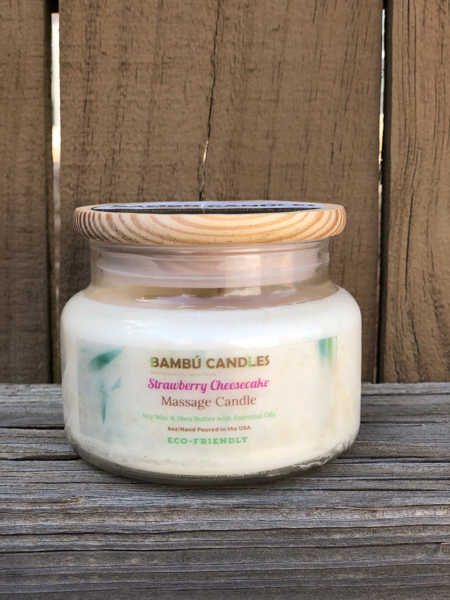 Strawberry Cheesecake Massage Candle