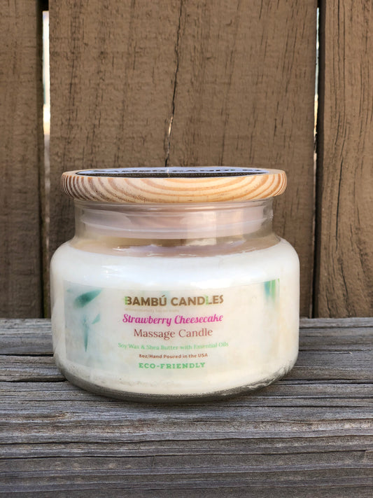 Strawberry Cheesecake Massage Candle