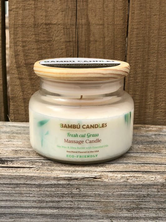 Fresh Cut Grass Massage Candle