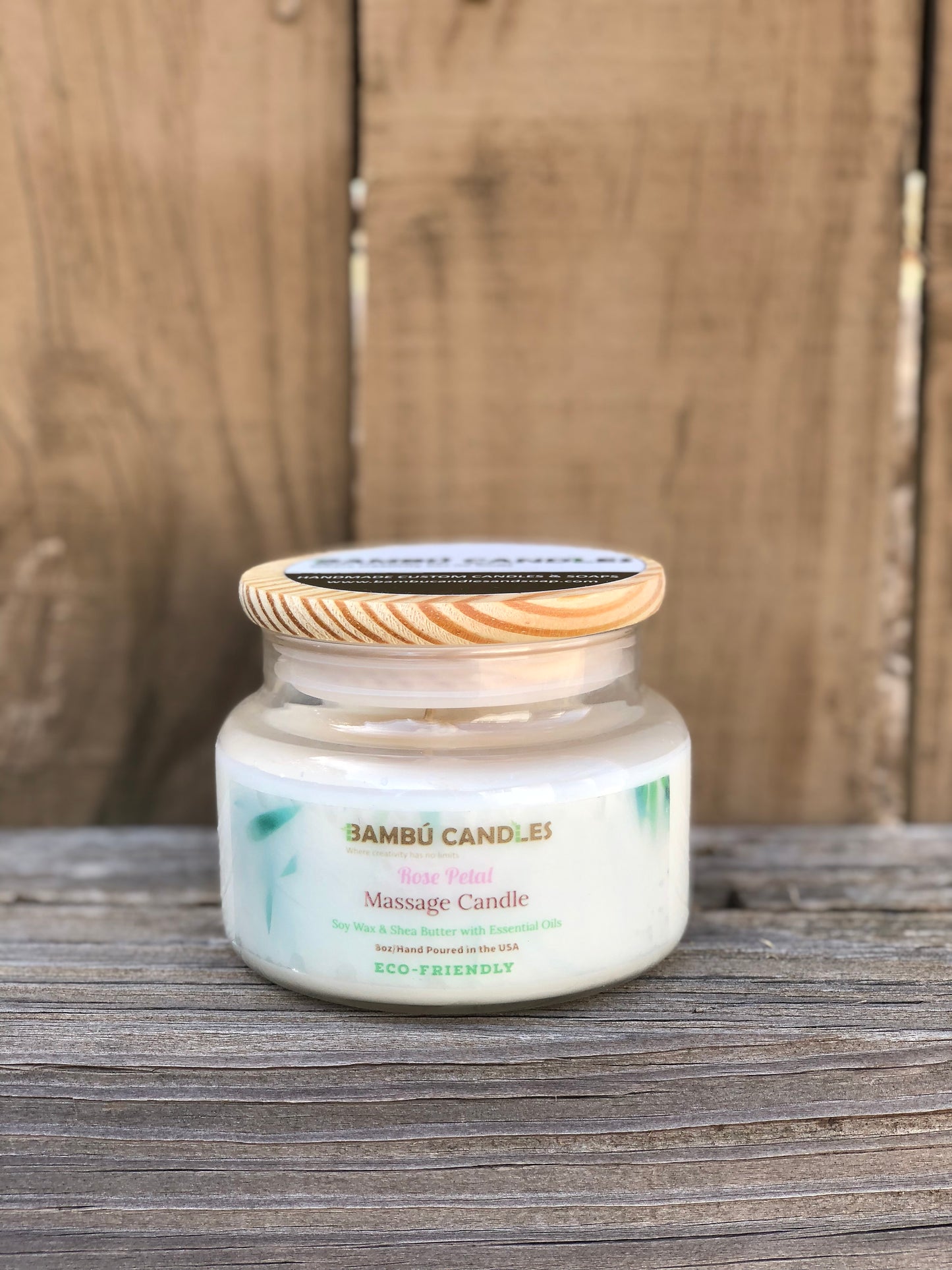 Rose Petal Massage Candle