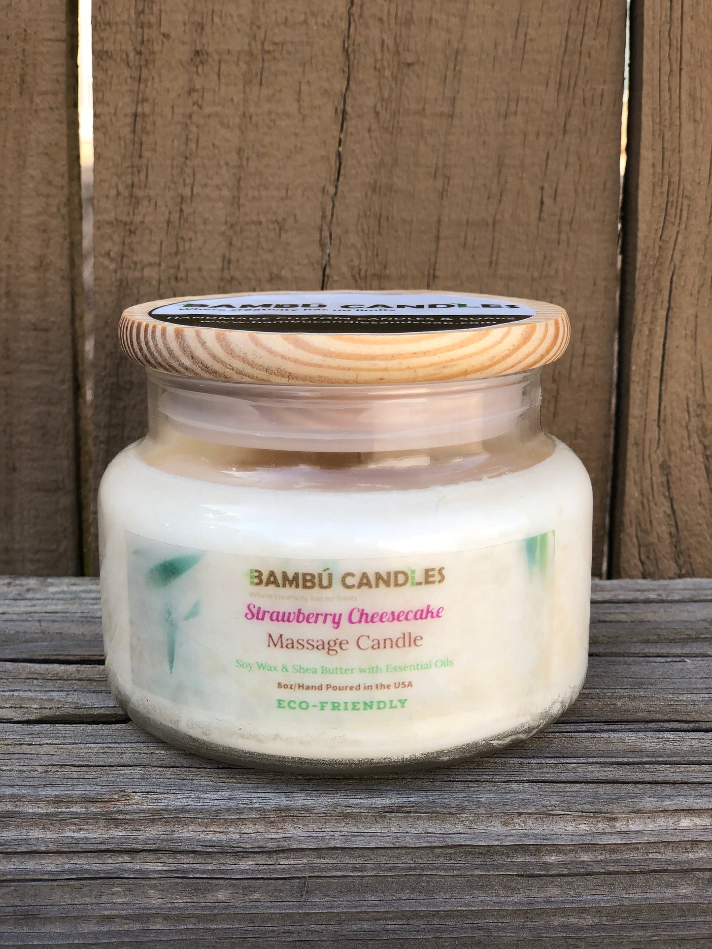 Strawberry Cheesecake Massage Candle