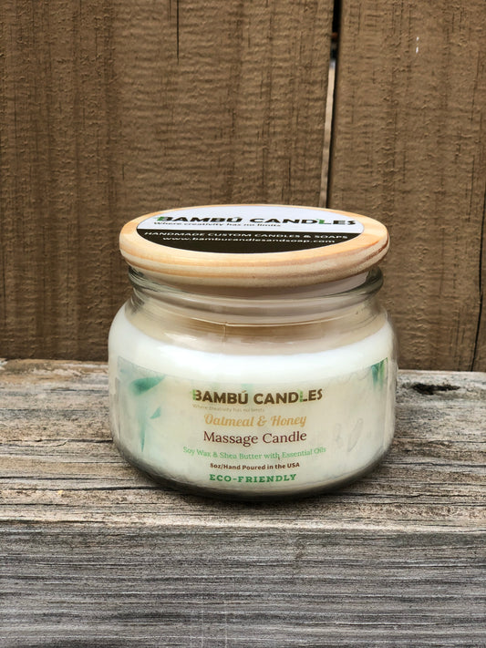 Oatmeal and Honey Massage Candle