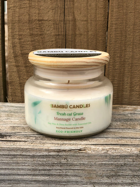 Fresh Cut Grass Massage Candle